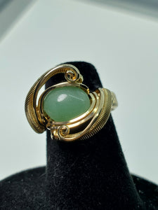 Green Aventurine Classy Ring