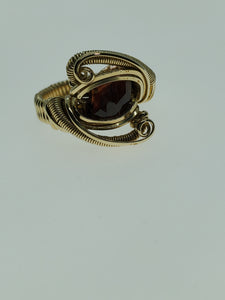 Rose-Cut Garnet Classy Ring