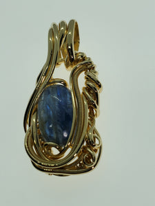 Blue Kyanite Medallion