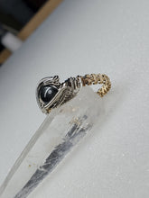 Load image into Gallery viewer, Hematite ring in gold &amp; silver