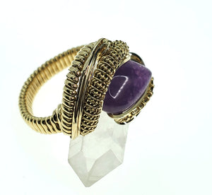 Thick Amethyst Funk Ring