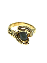 Load image into Gallery viewer, Lightning Ridge Black Opal Classy Brass Ring