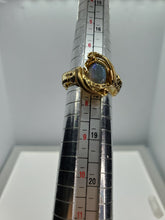 Load image into Gallery viewer, Lightning Ridge Black Opal Classy Brass Ring