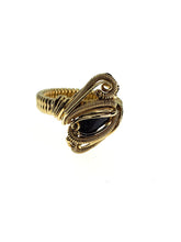 Load image into Gallery viewer, Blue Goldstone Brass Ring