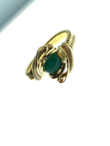 Green Onyx Classy Ring