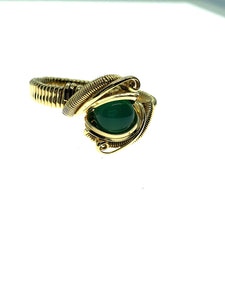 Green Onyx Classy Ring
