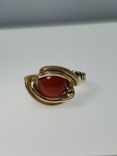 Load image into Gallery viewer, Large Asymmetrical Carnelian Ring