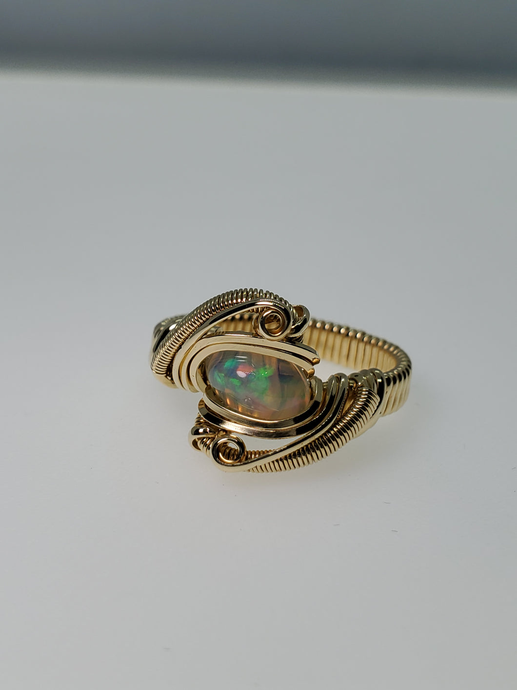Ethiopian Welo Opal Classy Ring