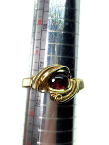 Rhodolite Garnet Free-flow Ring
