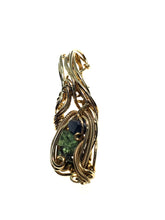 Load image into Gallery viewer, Tsavorite &amp; Gähnite Spinel Dog tag
