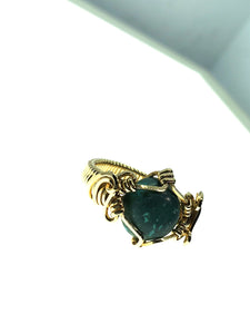 Assymetrical Symmetrical Turquoise Ring