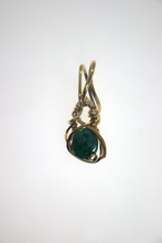 Load image into Gallery viewer, Simple Rose-Cut Emerald Pendant