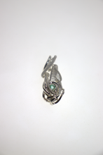 Load image into Gallery viewer, Silver Emerald Birthstone Mini Pendant