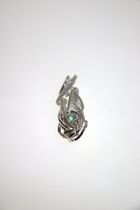 Silver Emerald Birthstone Mini Pendant